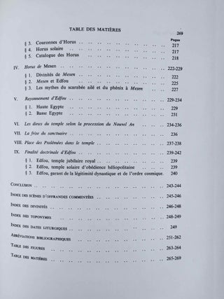 Essai sur la théologie du temple d'Horus à Edfou. Tomes I & II (complete set)