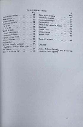 Essai sur la théologie du temple d'Horus à Edfou. Tomes I & II (complete set)