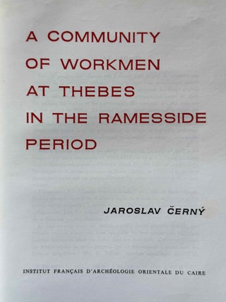 A community of workmen at Thebes in the ramesside period[newline]M0324y-01.jpeg