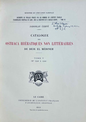 Catalogue des ostraca hiératiques non littéraires de Deir el Médineh. Tome V: Nos. 340 à 456[newline]M0328a-02.jpeg