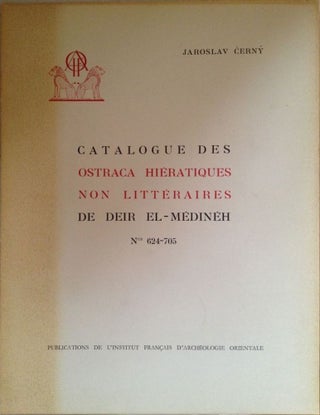 Item #M0329 Catalogue des ostraca hiératiques non littéraires de Deir el Médineh. Tome VII:...