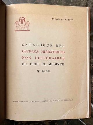 Catalogue des ostraca hiératiques non littéraires de Deir el Médineh. Tome VII: Nos. 624 à 705[newline]M0329c-02.jpeg
