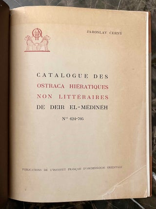 Catalogue des ostraca hiératiques non littéraires de Deir el Médineh. Tome VII: Nos. 624 à 705