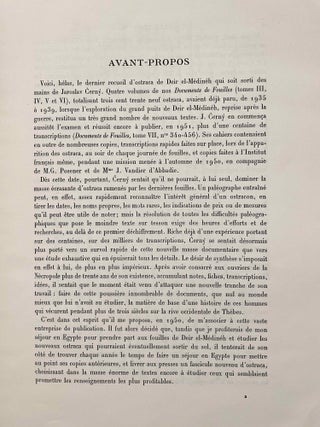 Catalogue des ostraca hiératiques non littéraires de Deir el Médineh. Tome VII: Nos. 624 à 705