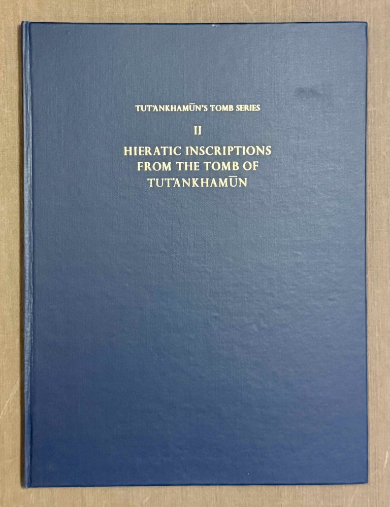Item #M0331j Hieratic inscriptions from the tomb of Tutankhamen. CERNY Jaroslav.[newline]M0331j-00.jpeg