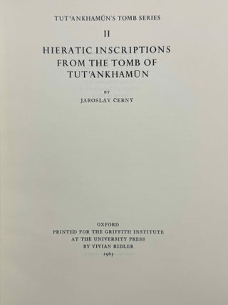 Hieratic inscriptions from the tomb of Tutankhamen[newline]M0331j-01.jpeg