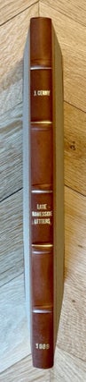 Item #M0332k Late ramesside letters. CERNY Jaroslav