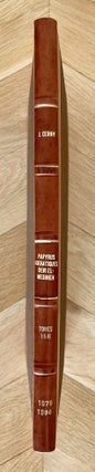 Item #M0334j Papyrus hiératiques de Deir el-Medineh. Tome I: Nos I-XVII. Tome II: XVIII-XXXIV...