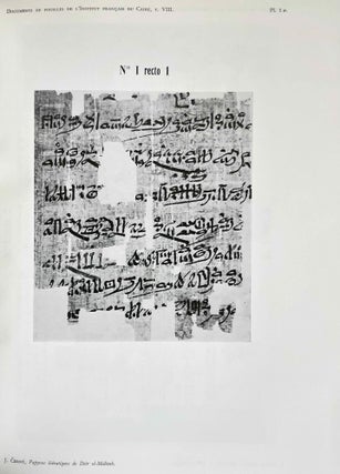 Papyrus hiératiques de Deir el-Medineh. Tome I: Nos I-XVII. Tome II: XVIII-XXXIV (complete set)[newline]M0334k-06.jpeg