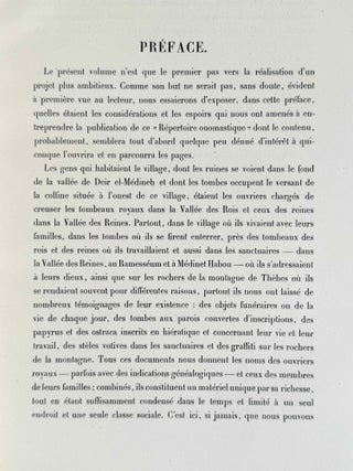 Répertoire onomastique de Deir el-Medineh
