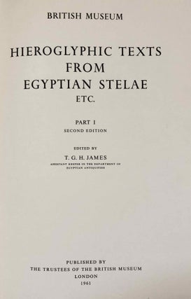 Hieroglyphic texts from Egyptian stelae in the British Museum. Part I (2nd edition).[newline]M0336a-02.jpeg