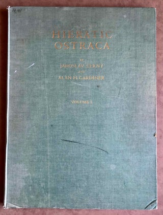 Item #M0337c Hieratic ostraca. Vol. I [all published]. CERNY Jaroslav - GARDINER Alan Henderson[newline]M0337c.jpeg