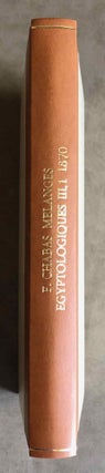 Item #M0339 Mélanges égyptologiques. Troisième série, tome I. CHABAS François