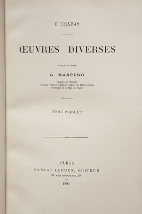 Oeuvres diverses. Tomes I, II, III & V (tome IV is missing)[newline]M0340-02.jpg
