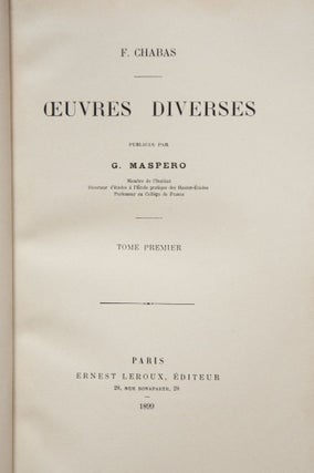 Oeuvres diverses. Tomes I, II, III & V (tome IV is missing)