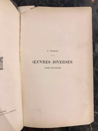 Oeuvres diverses. Tome III.