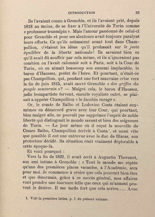 Lettres et journaux de Champollion, recueillis et anotés par H. Hartleben. Tome I: Lettres écrites d'Italie. Tome II: Lettres et journaux écrits pendant le voyage d'Egypte (complete set)