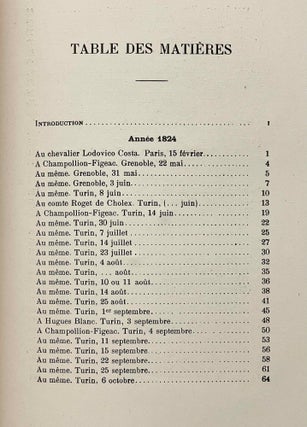 Lettres et journaux de Champollion, recueillis et anotés par H. Hartleben. Tome I: Lettres écrites d'Italie. Tome II: Lettres et journaux écrits pendant le voyage d'Egypte (complete set)