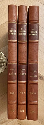 Item #M0349e Hommage à J.F. Champollion - Textes et langages de l'Egypte pharaonique. Cent...