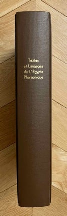 Item #M0349m Hommage à J.F. Champollion - Textes et langages de l'Egypte pharaonique. Cent...