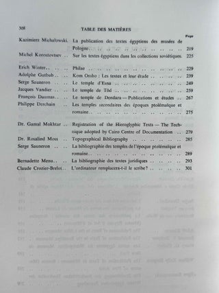 Hommage &agrave; J.F. Champollion - Textes et langages de l'Egypte pharaonique. Cent cinquante ann&eacute;es de recherches. Tomes I, II & III (complete set)[newline]M0349p-13.jpeg