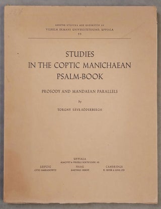 Item #M0352d Studies in the Coptic Manichaean psalm-book, prosody and Mandaean parallels....[newline]M0352d-00.jpeg