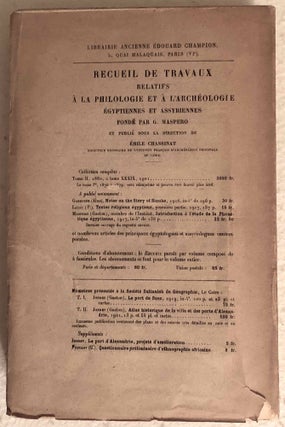 Recueil d'études égyptologiques dédiées à la mémoire de Jean-François Champollion à l'occasion du centenaire de la lettre à M. Dacier[newline]M0361a-06.jpg