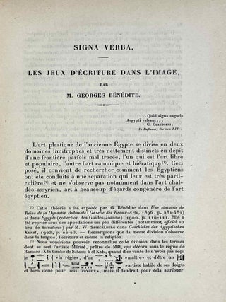 Recueil d'&eacute;tudes &eacute;gyptologiques d&eacute;di&eacute;es &agrave; la m&eacute;moire de Jean-Fran&ccedil;ois Champollion &agrave; l'occasion du centenaire de la lettre &agrave; M. Dacier[newline]M0361c-11.jpeg
