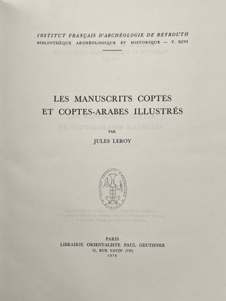 Les manuscrits coptes et coptes-arabes illustrés