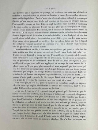 Le myst&egrave;re d'Osiris au mois de Khoiak. Fasc. 1 & 2 (complete set)[newline]M0364f-06.jpeg
