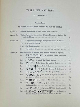 Le myst&egrave;re d'Osiris au mois de Khoiak. Fasc. 1 & 2 (complete set)[newline]M0364f-10.jpeg