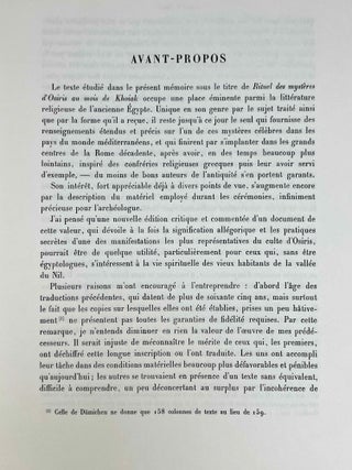 Le myst&egrave;re d'Osiris au mois de Khoiak. Fasc. 1 & 2 (complete set)[newline]M0364f-20.jpeg