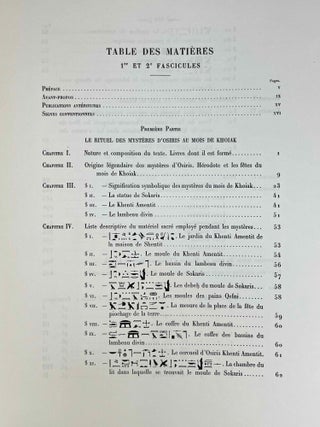 Le myst&egrave;re d'Osiris au mois de Khoiak. Fasc. 1 & 2 (complete set)[newline]M0364f-24.jpeg