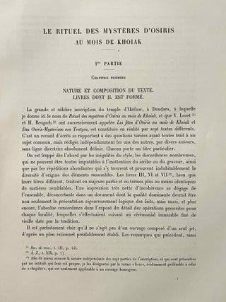 Le myst&egrave;re d'Osiris au mois de Khoiak. Fasc. 1 & 2 (complete set)[newline]M0364h-04.jpeg