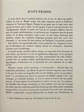 Le myst&egrave;re d'Osiris au mois de Khoiak. Fasc. 1 & 2 (complete set)[newline]M0364h-13.jpeg