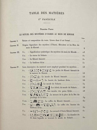 Le myst&egrave;re d'Osiris au mois de Khoiak. Fasc. 1 & 2 (complete set)[newline]M0364i-07.jpeg
