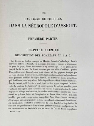 Une campagne de fouilles dans la n&eacute;cropole d'Assiout