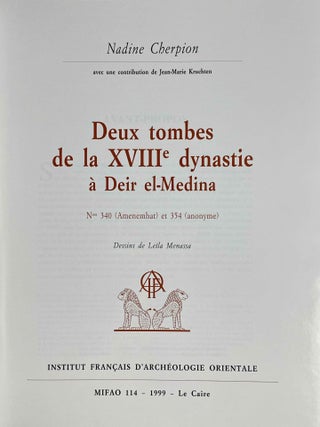 Deux tombes de la XVIIIe dynastie &agrave; Deir el-Medina[newline]M0366-02.jpeg