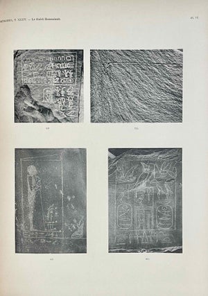 Les inscriptions hiéroglyphiques et hiératiques du Ouâdi Hammâmât. Fasc. 1: texte et Fasc. 2: Planches (complete set)[newline]M0380c-15.jpeg