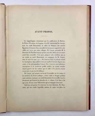Les inscriptions hiéroglyphiques et hiératiques du Ouâdi Hammâmât. Fasc. 2: Planches.