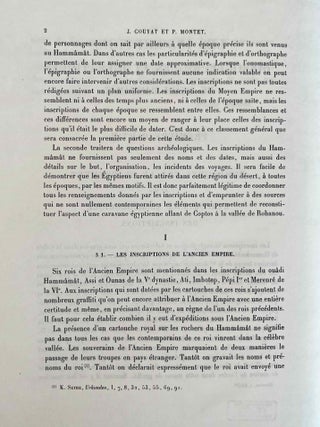 Les inscriptions hi&eacute;roglyphiques et hi&eacute;ratiques du Ou&acirc;di Hamm&acirc;m&acirc;t. Fasc. 1: texte et Fasc. 2: Planches (complete set). XEROX.[newline]M0380f-06.jpeg