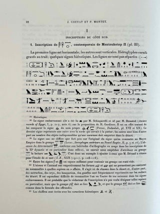Les inscriptions hi&eacute;roglyphiques et hi&eacute;ratiques du Ou&acirc;di Hamm&acirc;m&acirc;t. Fasc. 1: texte et Fasc. 2: Planches (complete set). XEROX.[newline]M0380f-08.jpeg