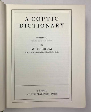 A Coptic dictionary[newline]M0383b-02.jpeg