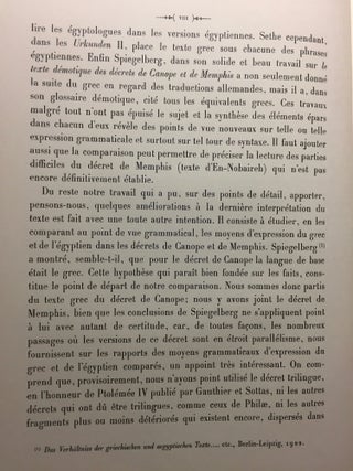 Les moyens d'expression du grec et de l'égyptien