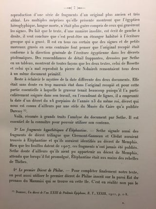 Les moyens d'expression du grec et de l'égyptien