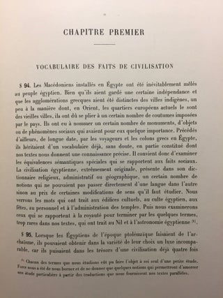 Les moyens d'expression du grec et de l'égyptien