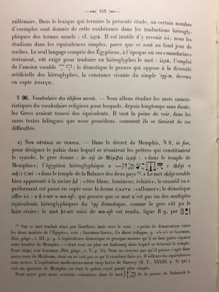 Les moyens d'expression du grec et de l'égyptien