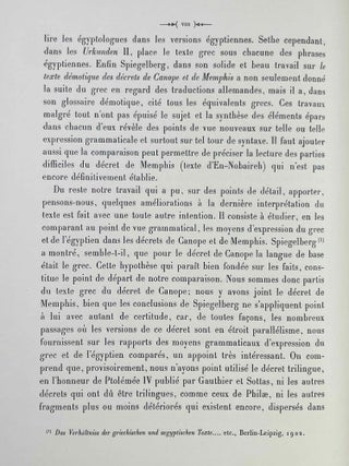 Les moyens d'expression du grec et de l'égyptien