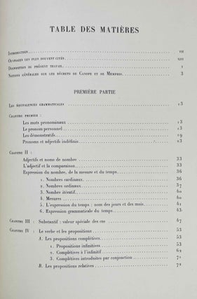Les moyens d'expression du grec et de l'égyptien
