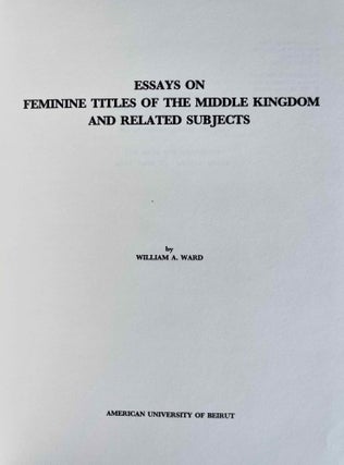 Essays on feminine titles of the Middle Kingdom[newline]M0408d-02.jpeg